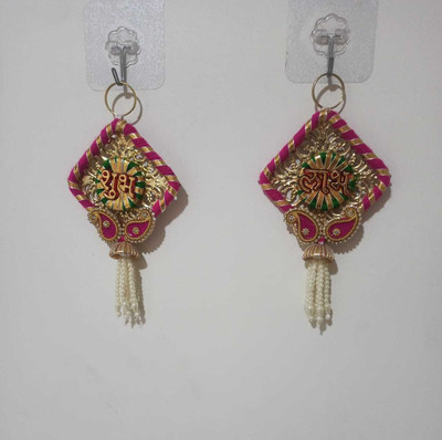 OQVIT CREATION Oqvit wall hanging Pack of 2(Pink)
