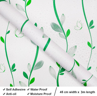 Anna Stella 304.8 cm Self Adhesive Stickers Waterproof Vinyl PVC Floral Wallpaper Self Adhesive Sticker(Pack of 3)