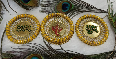 JUHIS CREATION JUHIS LABH SHUBH Pack of 3(Yellow)