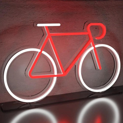 Puppy Cycle LED Neon Sign/Light (13 x 8.5 inches)(Red/White)