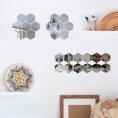 Keychain Wall Decor Mirror Pack of 10(Mirror)