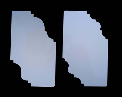 Souland POP Farma (Frame) Moulding Die Ceiling Opaque Panel and Best Design Fiberglass Pack of 2(White)