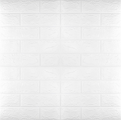 wewell Vinyl Decorative White Wallpaper(L x W: 177.8 cm x 45 cm, Pack of 4)