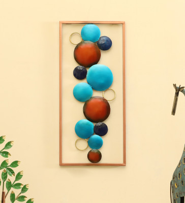 Vedas Bubbles Wall Decor 1 Metal Wall Hanging Home Decor(56 cm X 25 cm, Multicolor)