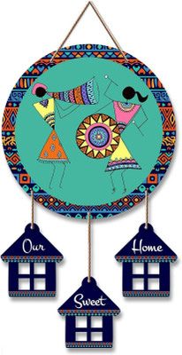 SNDArt Modern Art Wall Hanging Decorative Items For Home Decoration|Festive D�cor(Golden Brown)