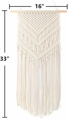 RAKANO MACARME Art Decor for Bedroom Living Room Nursery Party Decoration(White)