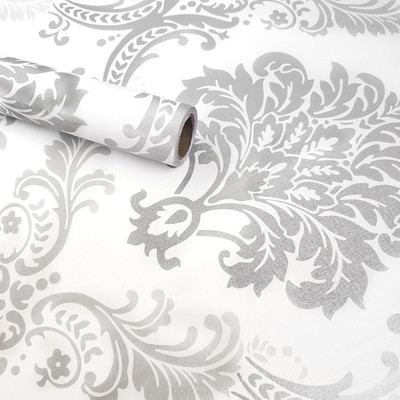 Anna Stella 304.8 cm Self Adhesive Stickers Waterproof Vinyl PVC Floral Wallpaper Self Adhesive Sticker(Pack of 3)