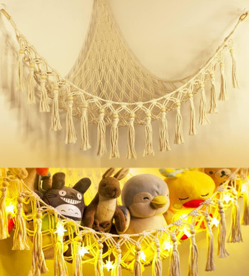 ARZOO HANDICRAFT Wall hanging Macrame Kids Toys for hanging(White)