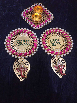 JUHIS CREATION JUHIS LABH SHUBH Pack of 3(Pink)