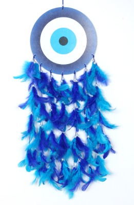 SHYAM SHAKTI blue feather hanging dream catcher(blue feather)
