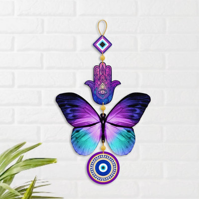 shashank wooden decorative butterfly designer wall hanging for office and living room(Multicolor)