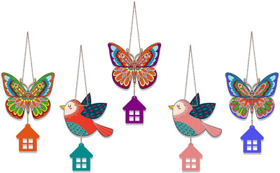 FUBYCITE UUU-Multicolored Butterfly & Bird Pack of 5 Pack of 5(Multicolor)