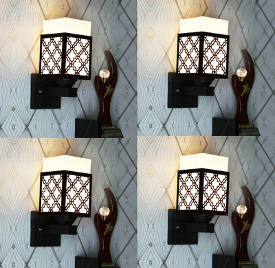 Kiyan traders Uplight Wall Lamp Without Bulb(Pack of 4)