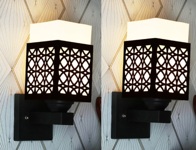 shyam enterprises Uplight Wall Lamp Without Bulb(Pack of 2)