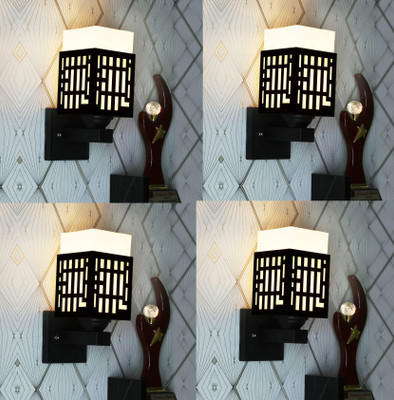 Kiyan traders Uplight Wall Lamp Without Bulb(Pack of 4)