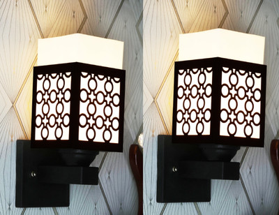 KASHI TRADERS Uplight Wall Lamp Without Bulb(Pack of 2)