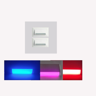 MG Green Systems Step Light Wall Lamp With Bulb(Pack of 2)