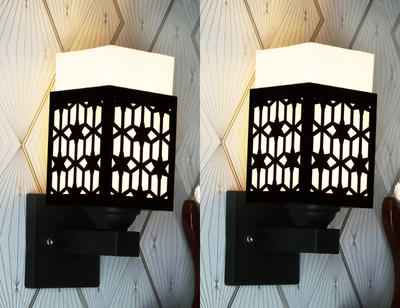 KASHI TRADERS Uplight Wall Lamp Without Bulb(Pack of 2)