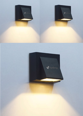 Hybrix Step Light Wall Lamp With Bulb(Pack of 3)