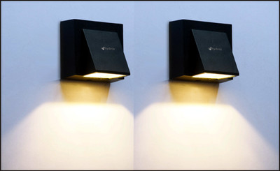 Hybrix Step Light Wall Lamp With Bulb(Pack of 2)