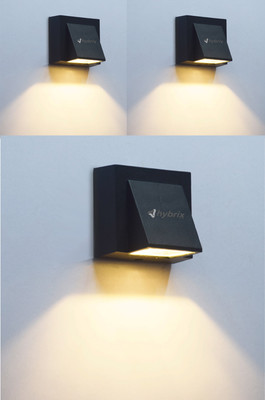 Hybrix Step Light Wall Lamp With Bulb(Pack of 3)