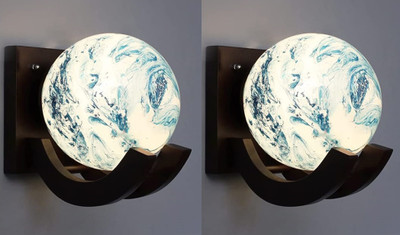 Kiyaan Uplight Wall Lamp Without Bulb(Pack of 2)