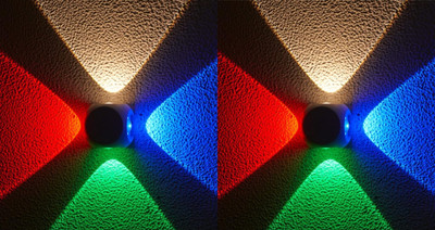 Volt Vision Step Light Wall Lamp With Bulb(Pack of 2)