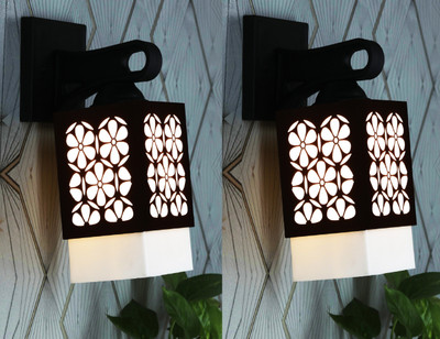 Arti Traders Uplight Wall Lamp Without Bulb(Pack of 2)
