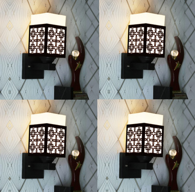 Kiyan traders Uplight Wall Lamp Without Bulb(Pack of 4)