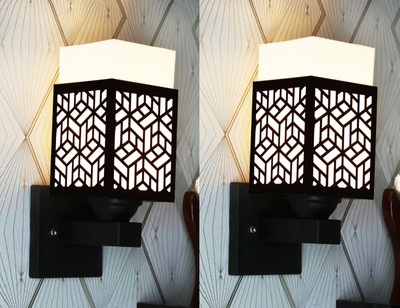 KASHI TRADERS Uplight Wall Lamp Without Bulb(Pack of 2)