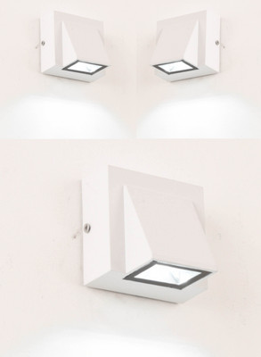 Hybrix Step Light Wall Lamp With Bulb(Pack of 3)