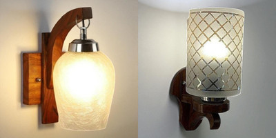 Sadhna Fancy Lighting Swing Arm Wall Light Wall Lamp With Bulb(Pack of 2)