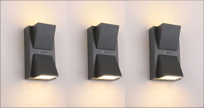 Hybrix Uplight Wall Lamp With Bulb(Pack of 3)