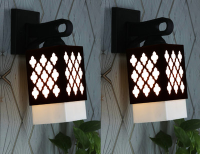 Arti Traders Uplight Wall Lamp Without Bulb(Pack of 2)