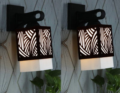 Kiyan traders Uplight Wall Lamp Without Bulb(Pack of 2)