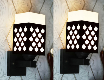 Arti Traders Uplight Wall Lamp Without Bulb(Pack of 2)
