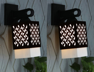 Kiyan traders Uplight Wall Lamp Without Bulb(Pack of 2)