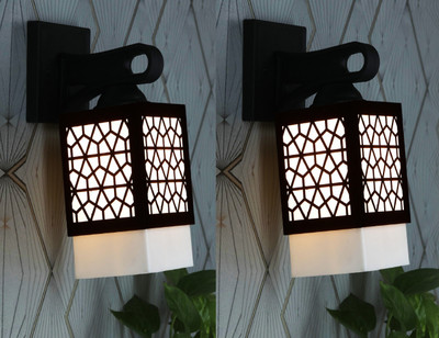 Kiyan traders Uplight Wall Lamp Without Bulb(Pack of 2)