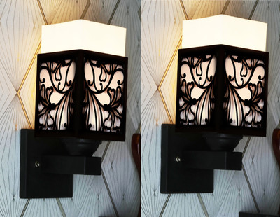 Gojeeva Uplight Wall Lamp Without Bulb(Pack of 2)