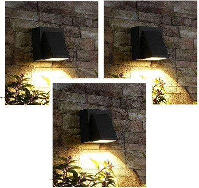Whiteray Step Light Wall Lamp With Bulb(Pack of 3)