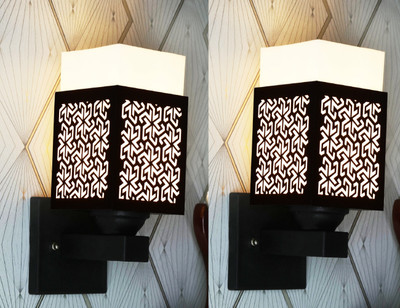 shyam enterprises Uplight Wall Lamp Without Bulb(Pack of 2)