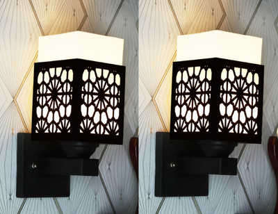 KASHI TRADERS Uplight Wall Lamp Without Bulb(Pack of 2)