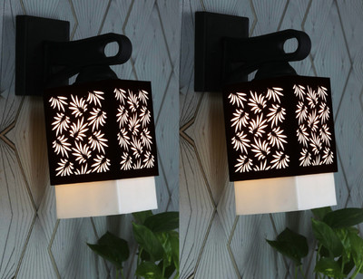 Mohit Enterprises Uplight Wall Lamp Without Bulb(Pack of 2)