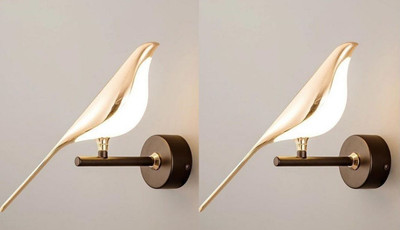 Areezo Swing Arm Wall Light Wall Lamp Without Bulb(Pack of 2)