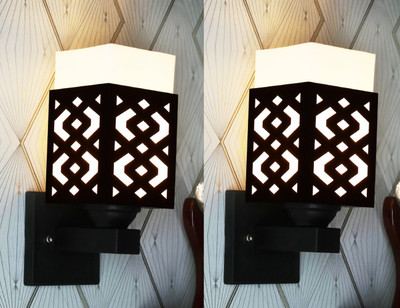 Kiyan traders Uplight Wall Lamp Without Bulb(Pack of 2)