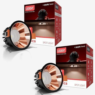 LEDDIT Uplight Wall Lamp With Bulb(Pack of 2)