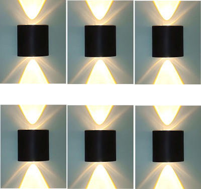 LUMINX Uplight Wall Lamp With Bulb(Pack of 6)