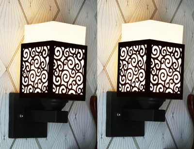 Arti Traders Uplight Wall Lamp Without Bulb(Pack of 2)