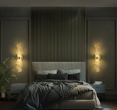 GENREE Wallchiere Wall Lamp Without Bulb(Pack of 2)