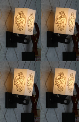 Gojeeva Uplight Wall Lamp Without Bulb(Pack of 4)